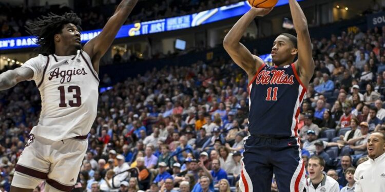 NCAA Basketball: SEC Conference Tournament Second Round-Mississippi vs Texas A&amp;M