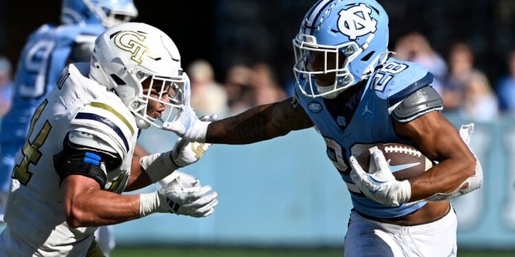 NCAA Football: Georgia Tech at North Carolina