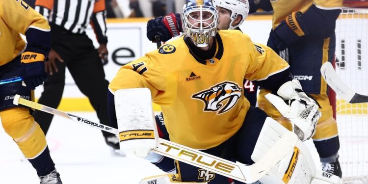 NHL: Columbus Blue Jackets at Nashville Predators