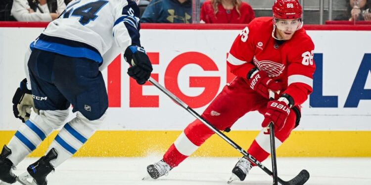 NHL: Winnipeg Jets at Detroit Red Wings