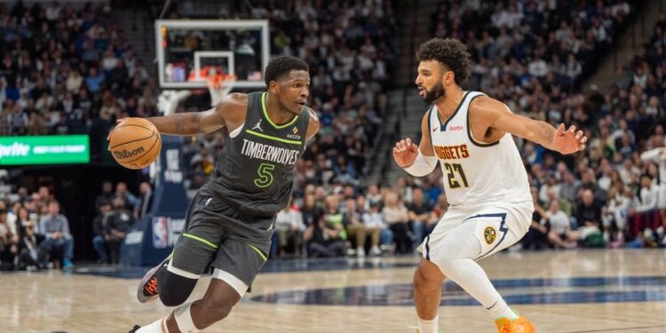 NBA: Denver Nuggets at Minnesota Timberwolves