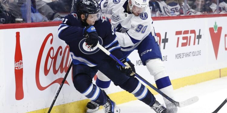 NHL: Tampa Bay Lightning at Winnipeg Jets