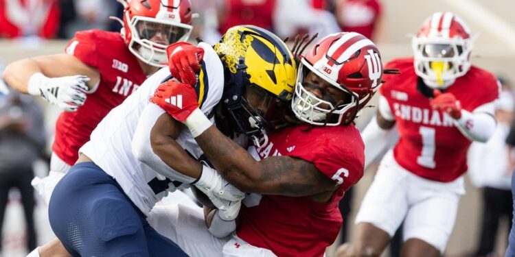 NCAA Football: Michigan at Indiana