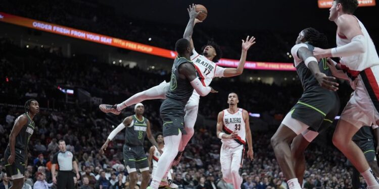 NBA: Minnesota Timberwolves at Portland Trail Blazers