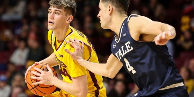 NCAA Basketball: Yale at Minnesota