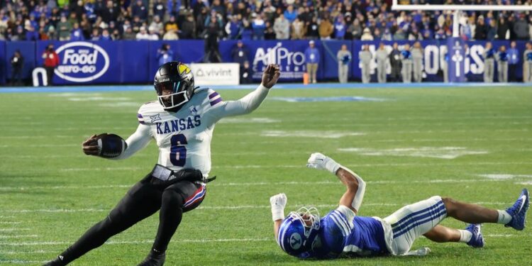 NCAA Football: Kansas at Brigham Young