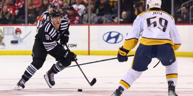 NHL: Nashville Predators at New Jersey Devils