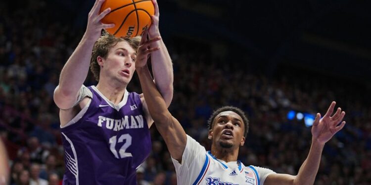 NCAA Basketball: Furman at Kansas