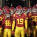 USC players emerges from the tunnel before playing UCLA at the Rose Bowl on Nov. 23 in Pasadena