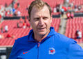 LOUISVILLE, KENTUCKY - OCTOBER 5: Head coach Rhett Lashlee of the Southern Methodist Mustangs is seen after the game against the Louisville Cardinals at Cardinal Stadium on October 5, 2024 in Louisville, Kentucky. (Photo by Michael Hickey/Getty Images)