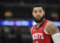 Fred VanVleet is $50,000 lighter but avoided suspension after nearly poking a referee in the face. (Patrick McDermott/Getty Images)