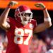 Travis Kelce celebrates