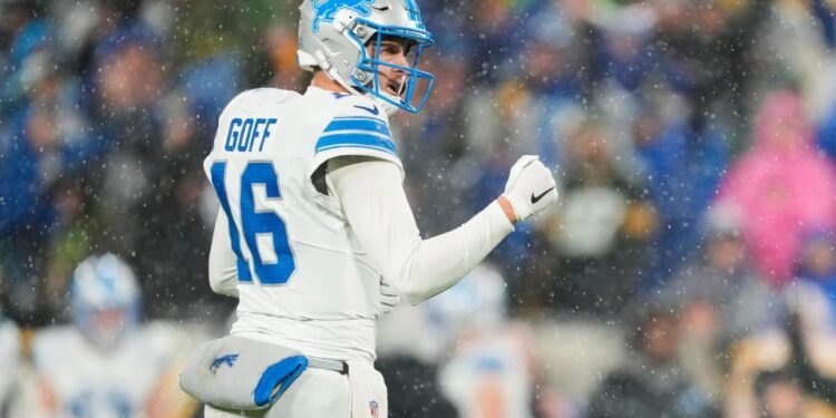 <span>Jared Goff has led his team to a 7-1 record this season. </span><span>Photograph: Patrick McDermott/Getty Images</span>