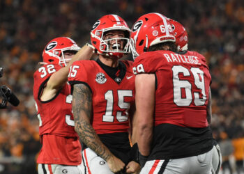 The Georgia Bulldogs are right back in the thick of things after a win over Tennessee. (Jeffrey Vest/Icon Sportswire via Getty Images)