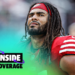 SANTA CLARA, CALIFORNIA - NOVEMBER 17: Fred Warner #54 of the San Francisco 49ers looks on from the sideline in the fourth quarter against the Seattle Seahawks at Levi's Stadium on November 17, 2024 in Santa Clara, California. (Photo by Lachlan Cunningham/Getty Images)