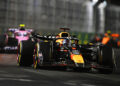 LAS VEGAS, NEVADA - NOVEMBER 23: Max Verstappen of the Netherlands driving the (1) Oracle Red Bull Racing RB20 on track during the F1 Grand Prix of Las Vegas at Las Vegas Strip Circuit on November 23, 2024 in Las Vegas, Nevada. (Photo by Rudy Carezzevoli/Getty Images)