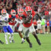 JACKSONVILLE, FL - NOVEMBER 2: CJ Allen #3 of the Georgia Bulldogs returns an interception during a game between University of Florida and University of Georgia at EverBank Stadium on November 2, 2024 in Jacksonville, Florida. (Photo by Perry McIntyre/ISI Photos/Getty Images)