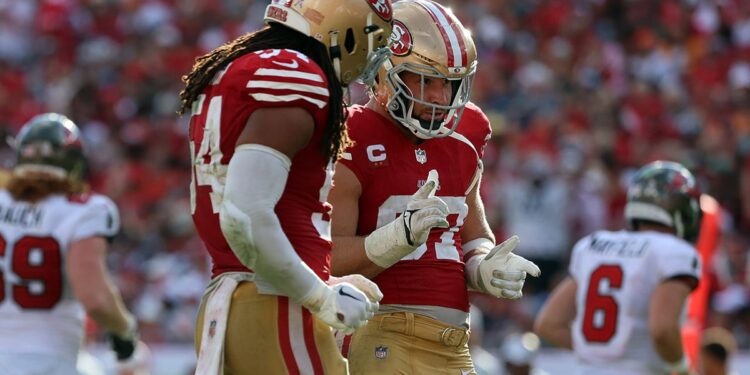 Nick Bosa and Fred Warner