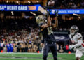 Marquez Valdes-Scantling #10 of the New Orleans Saints