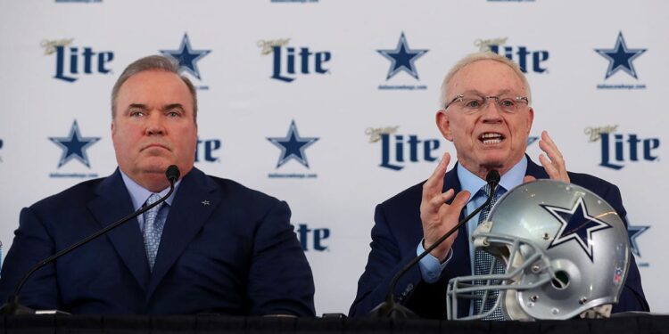 Mike McCarthy and Jerry Jones at Cowboys press conference