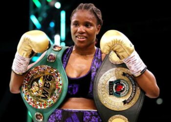 Caroline Dubois celebrates after beating Maira Moneo in August