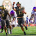 WEST POINT, NEW YORK - OCTOBER 19: Bryson Daily #13 of the Army Black Knights celebrates as he scores a touchdown during the second half of a football game against the East Carolina Pirates at Michie Stadium on October 19, 2024 in West Point, New York. (Photo by David Jensen/Getty Images)