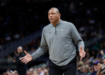 Doc Rivers has a five-figure fine on top of his Bucks' loss to the Hornets. (John Fisher/Getty Images)