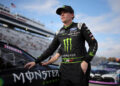 MARTINSVILLE, VIRGINIA - NOVEMBER 01: Riley Herbst, driver of the #98 Monster Energy Ford, walks the grid during qualifying for the NASCAR Xfinity Series National Debt Relief 250 at Martinsville Speedway on November 01, 2024 in Martinsville, Virginia. (Photo by Jonathan Bachman/Getty Images)