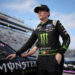 MARTINSVILLE, VIRGINIA - NOVEMBER 01: Riley Herbst, driver of the #98 Monster Energy Ford, walks the grid during qualifying for the NASCAR Xfinity Series National Debt Relief 250 at Martinsville Speedway on November 01, 2024 in Martinsville, Virginia. (Photo by Jonathan Bachman/Getty Images)