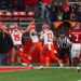 PISCATAWAY, NEW JERSEY - NOVEMBER 23: Pat Bryant #13 of the Illinois Fighting Illini scores a touchdown during the fourth quarter of their game against the Rutgers Scarlet Knights at SHI Stadium on November 23, 2024 in Piscataway, New Jersey. (Photo by Ed Mulholland/Getty Images)