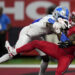 Houston Texans wide receiver John Metchie III catches a 15-yard touchdown pass in front of Detroit Lions cornerback Terrion Arnold. (AP Photo/David J. Phillip)