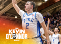 DURHAM, NORTH CAROLINA - NOVEMBER 16: Cooper Flagg #2 of the Duke Blue Devils watches his three-point attempt during the game against the Wofford Terriers at Cameron Indoor Stadium on November 16, 2024 in Durham, North Carolina. The Blue Devils won 86-35. (Photo by Grant Halverson/Getty Images)