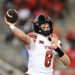 HOUSTON, TEXAS - OCTOBER 26: Brandon Rose #8 of the Utah Utes passes the ball against the Houston Cougars during the second half at TDECU Stadium on October 26, 2024 in Houston, Texas. (Photo by Jack Gorman/Getty Images)