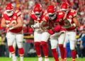 Chiefs celebrate touchdown