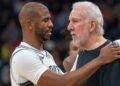 Chris Paul and Gregg Popovich