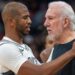 Chris Paul and Gregg Popovich