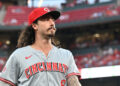 ST. LOUIS, MO - SEPTEMBER 10: Cincinnati Reds second baseman Jonathan India (6) as seen during a MLB game between the Cincinnati Reds and the St. Louis Cardinals, on September 10, 2024, at Busch Stadium, St. Louis, MO. (Photo by Keith Gillett/IconSportswire)