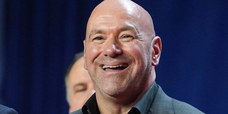 Dana White smiles