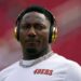 Deebo Samuel Sr warms up before a game