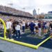 Georgia Tech students storm the field