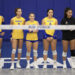 COLORADO SPRINGS, COLORADO - OCTOBER 19: San Jose State Spartans players look on prior to the game against the Air Force Falcons at Falcon Court at East Gym on October 19, 2024 in Colorado Springs, Colorado. (Photo by Andrew Wevers/Getty Images)