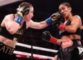 Katie Taylor and Amanda Serrano fight during LIVE On Netflix: Jake Paul vs. Mike Tyson at AT&amp;amp;T Stadium on November 15, 2024 in Arlington, Texas. 