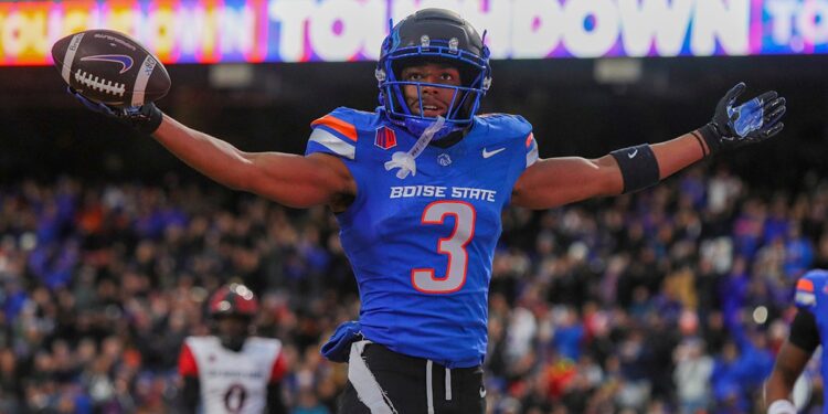 Latrell Caples celebrates