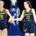 Lexie Hull and Caitlin Clark high-five