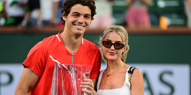 Taylor Fritz and Morgan Riddle