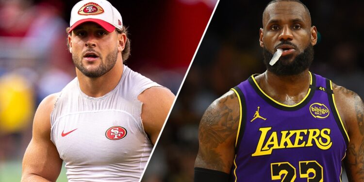 Nick Bosa and LeBron James