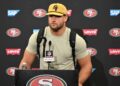 Nick Bosa at a news conference