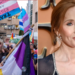 JK Rowling, transgender protestor