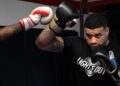 Shawne Merriman trains