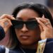 Simone Biles fixes glasses